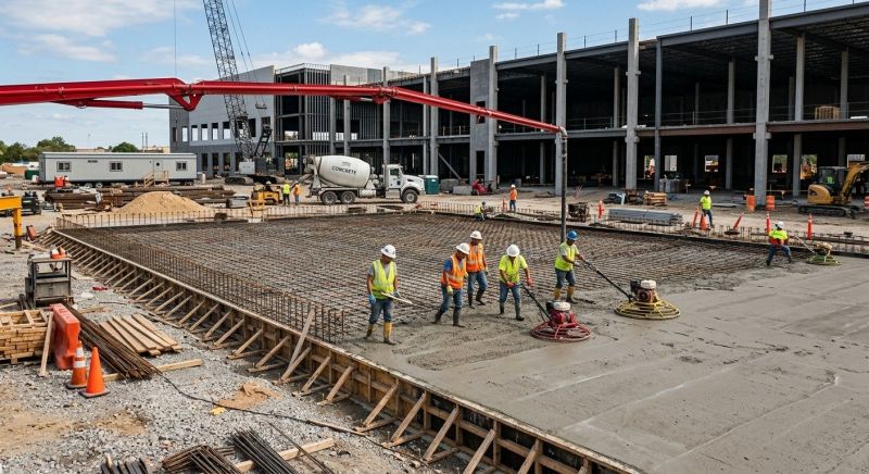 Commercial Slab Installation in Pompano Beach, FL